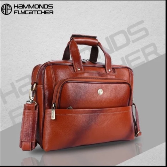 HAMMOND FLYCATCHER GENUINE LEATHER PROFESSIONAL BRIEFCASE - Picture 1 of 8